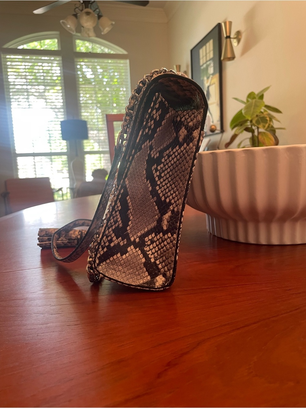 Tory Burch Python-Print Shoulder Bag - Picture 2 of 10